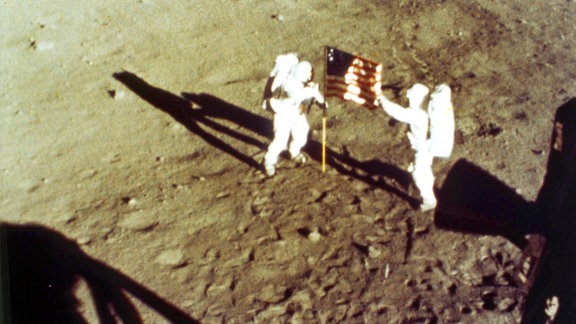 Apollo 11 Astronauten Neil Armstrong und Edwin E."Buzz" Aldrin