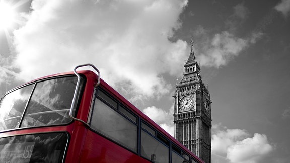 London Bus und Big Ben