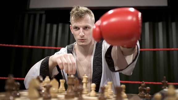Portrait von Schachboxer